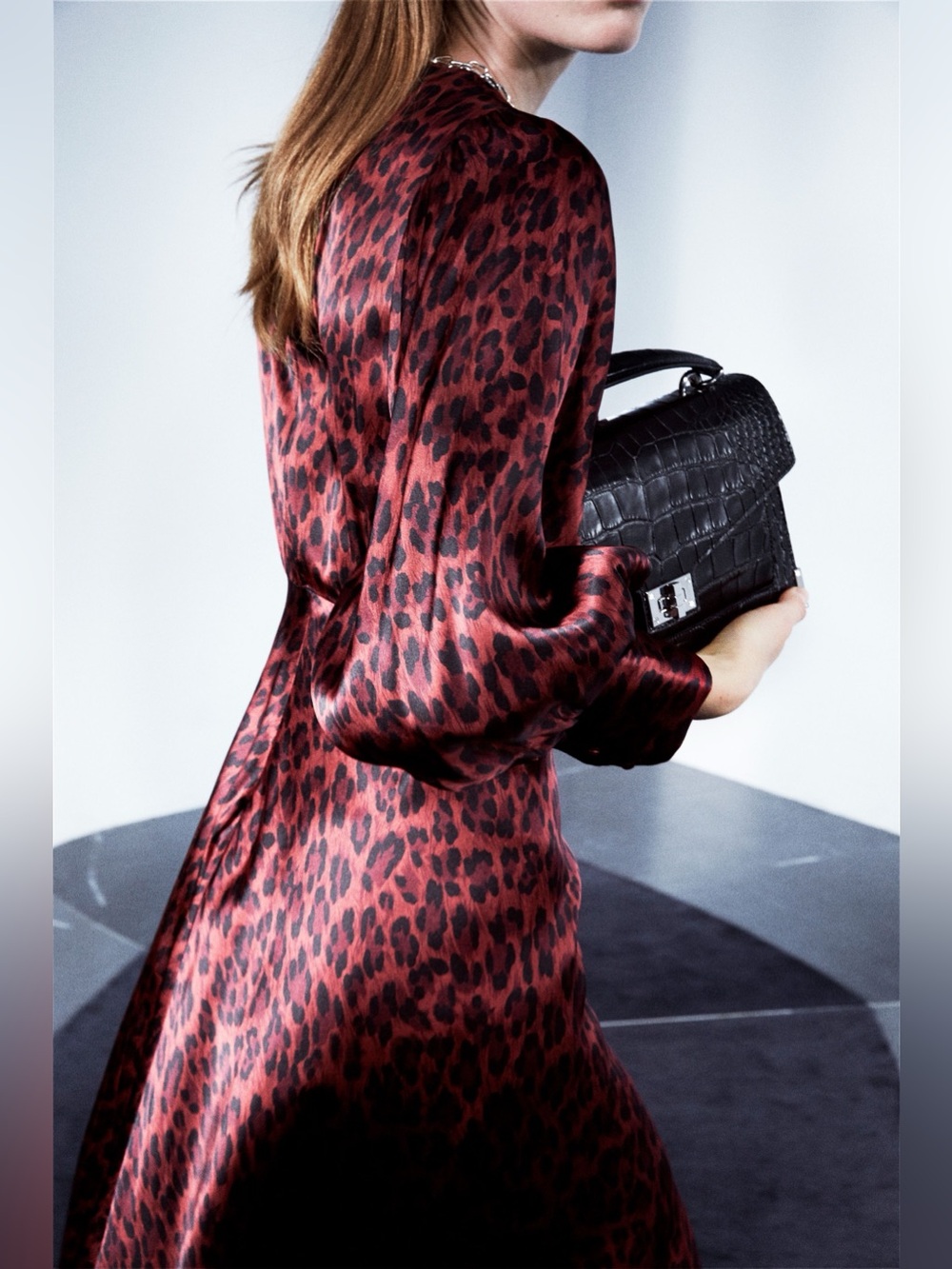 The Kooples Red and Black Leopard Print Dress
